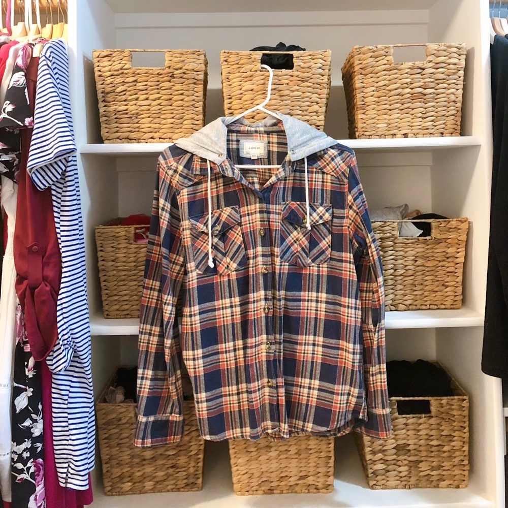 Flannel with hood!